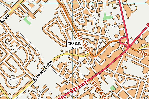 CB8 0JN map - OS VectorMap District (Ordnance Survey) CB8 0JN map - OS VectorMap District (Ordnance Survey)