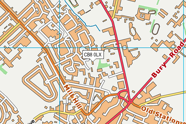 CB8 0LX map - OS VectorMap District (Ordnance Survey) CB8 0LX map - OS VectorMap District (Ordnance Survey)