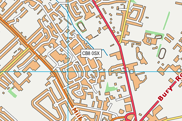 CB8 0SX map - OS VectorMap District (Ordnance Survey) CB8 0SX map - OS VectorMap District (Ordnance Survey)