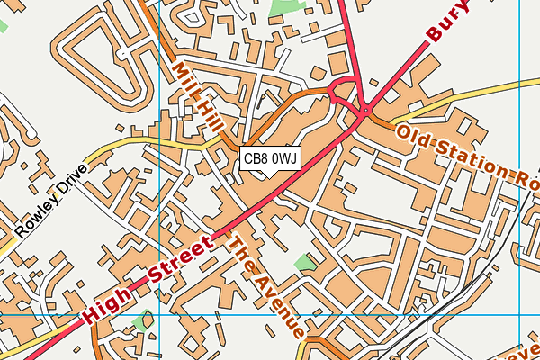 CB8 0WJ map - OS VectorMap District (Ordnance Survey) CB8 0WJ map - OS VectorMap District (Ordnance Survey)