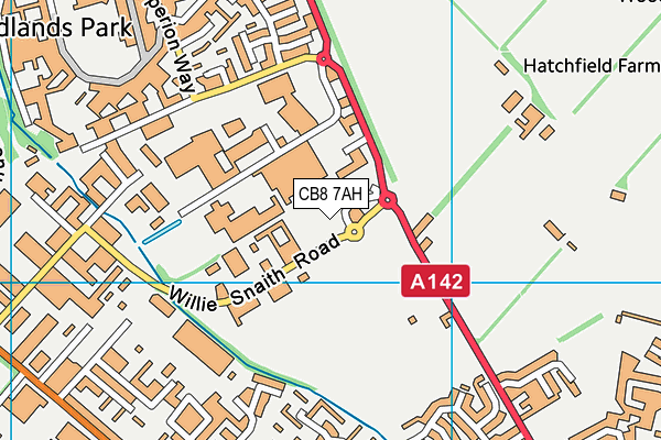 CB8 7AH map - OS VectorMap District (Ordnance Survey) CB8 7AH map - OS VectorMap District (Ordnance Survey)