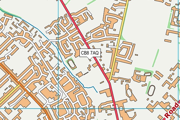 CB8 7AQ map - OS VectorMap District (Ordnance Survey) CB8 7AQ map - OS VectorMap District (Ordnance Survey)