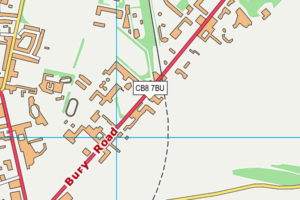 CB8 7BU map - OS VectorMap District (Ordnance Survey) CB8 7BU map - OS VectorMap District (Ordnance Survey)