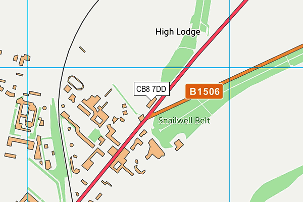 CB8 7DD map - OS VectorMap District (Ordnance Survey) CB8 7DD map - OS VectorMap District (Ordnance Survey)