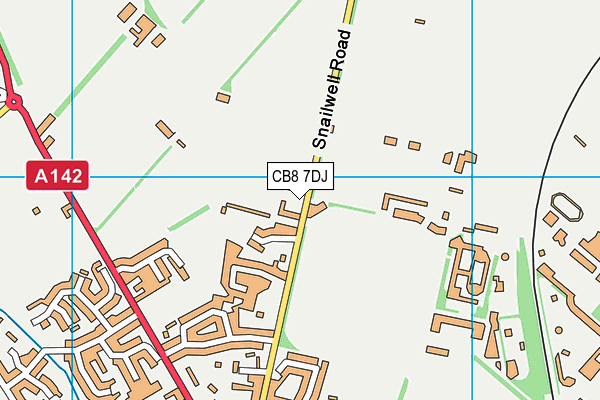CB8 7DJ map - OS VectorMap District (Ordnance Survey) CB8 7DJ map - OS VectorMap District (Ordnance Survey)