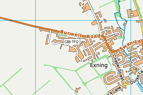 CB8 7FQ map - OS VectorMap District (Ordnance Survey) CB8 7FQ map - OS VectorMap District (Ordnance Survey)