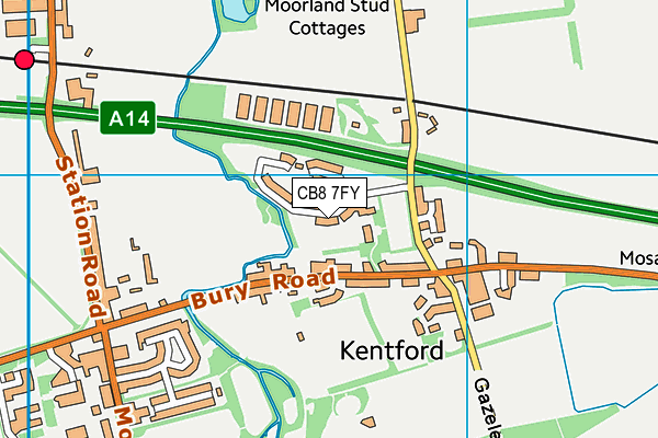CB8 7FY map - OS VectorMap District (Ordnance Survey) CB8 7FY map - OS VectorMap District (Ordnance Survey)