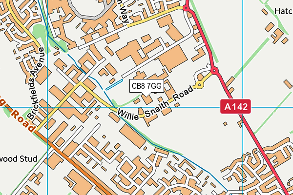 CB8 7GG map - OS VectorMap District (Ordnance Survey) CB8 7GG map - OS VectorMap District (Ordnance Survey)