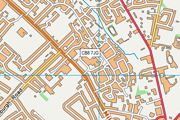 CB8 7JG map - OS VectorMap District (Ordnance Survey) CB8 7JG map - OS VectorMap District (Ordnance Survey)