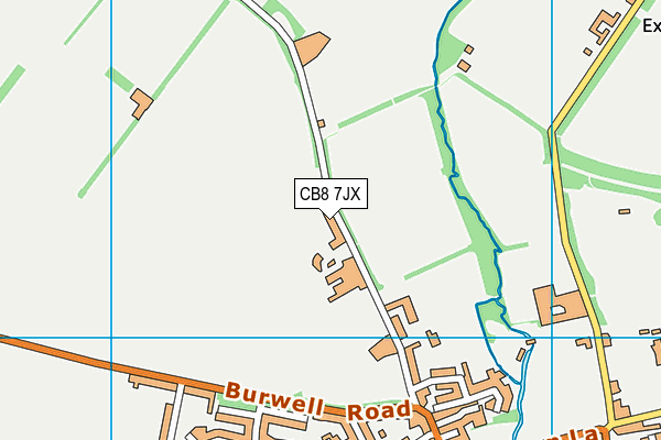 CB8 7JX map - OS VectorMap District (Ordnance Survey) CB8 7JX map - OS VectorMap District (Ordnance Survey)