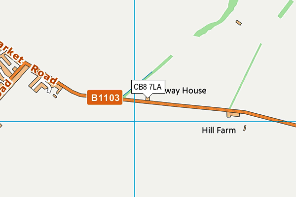 CB8 7LA map - OS VectorMap District (Ordnance Survey) CB8 7LA map - OS VectorMap District (Ordnance Survey)