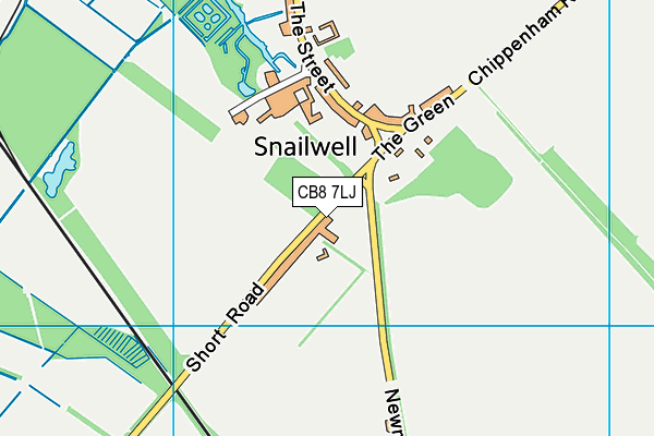 CB8 7LJ map - OS VectorMap District (Ordnance Survey) CB8 7LJ map - OS VectorMap District (Ordnance Survey)