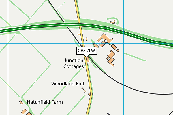 CB8 7LW map - OS VectorMap District (Ordnance Survey) CB8 7LW map - OS VectorMap District (Ordnance Survey)