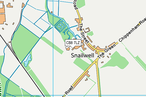 CB8 7LZ map - OS VectorMap District (Ordnance Survey) CB8 7LZ map - OS VectorMap District (Ordnance Survey)
