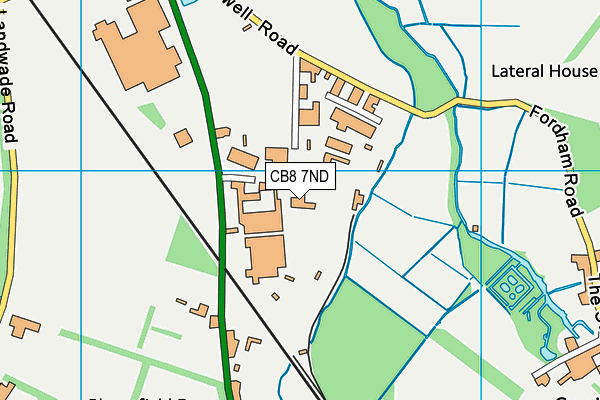 CB8 7ND map - OS VectorMap District (Ordnance Survey) CB8 7ND map - OS VectorMap District (Ordnance Survey)