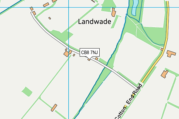 CB8 7NJ map - OS VectorMap District (Ordnance Survey) CB8 7NJ map - OS VectorMap District (Ordnance Survey)