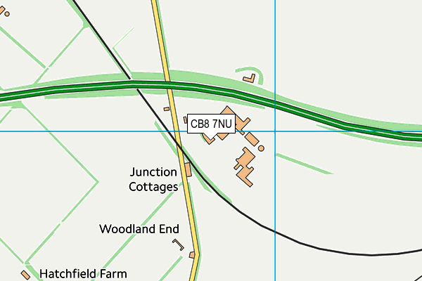 CB8 7NU map - OS VectorMap District (Ordnance Survey) CB8 7NU map - OS VectorMap District (Ordnance Survey)