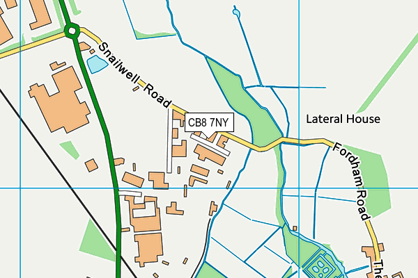 CB8 7NY map - OS VectorMap District (Ordnance Survey) CB8 7NY map - OS VectorMap District (Ordnance Survey)