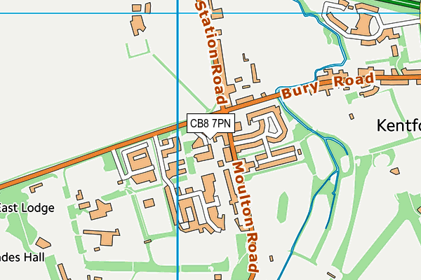 CB8 7PN map - OS VectorMap District (Ordnance Survey) CB8 7PN map - OS VectorMap District (Ordnance Survey)