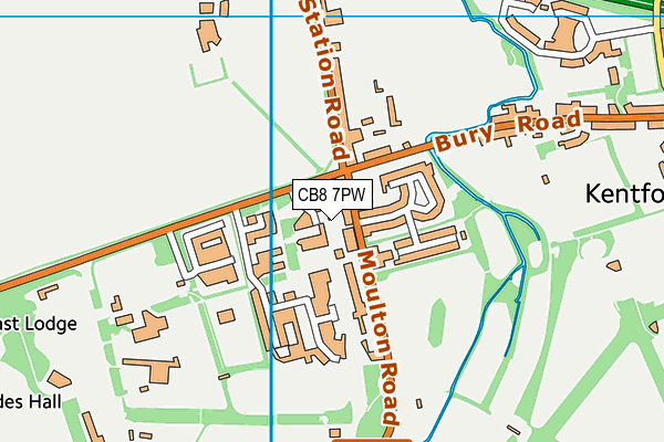 CB8 7PW map - OS VectorMap District (Ordnance Survey) CB8 7PW map - OS VectorMap District (Ordnance Survey)