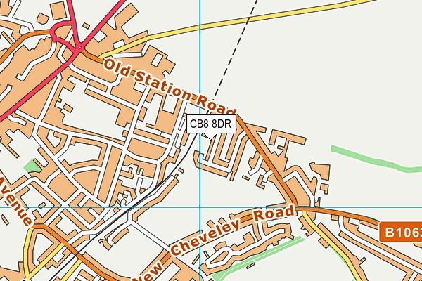 CB8 8DR map - OS VectorMap District (Ordnance Survey) CB8 8DR map - OS VectorMap District (Ordnance Survey)