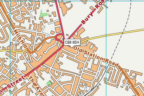 CB8 8EH map - OS VectorMap District (Ordnance Survey) CB8 8EH map - OS VectorMap District (Ordnance Survey)