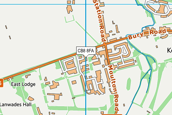CB8 8FA map - OS VectorMap District (Ordnance Survey) CB8 8FA map - OS VectorMap District (Ordnance Survey)