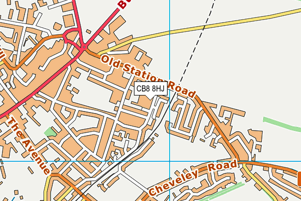 CB8 8HJ map - OS VectorMap District (Ordnance Survey) CB8 8HJ map - OS VectorMap District (Ordnance Survey)