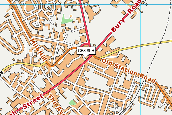 CB8 8LH map - OS VectorMap District (Ordnance Survey) CB8 8LH map - OS VectorMap District (Ordnance Survey)