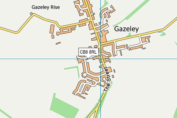 CB8 8RL map - OS VectorMap District (Ordnance Survey) CB8 8RL map - OS VectorMap District (Ordnance Survey)