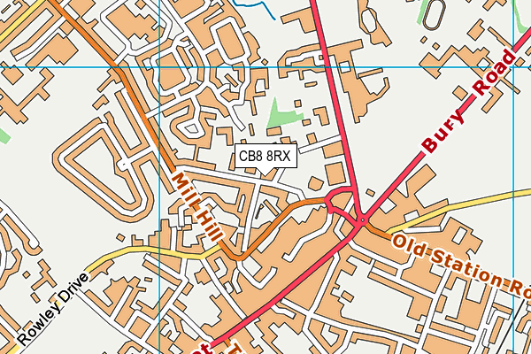 CB8 8RX map - OS VectorMap District (Ordnance Survey) CB8 8RX map - OS VectorMap District (Ordnance Survey)