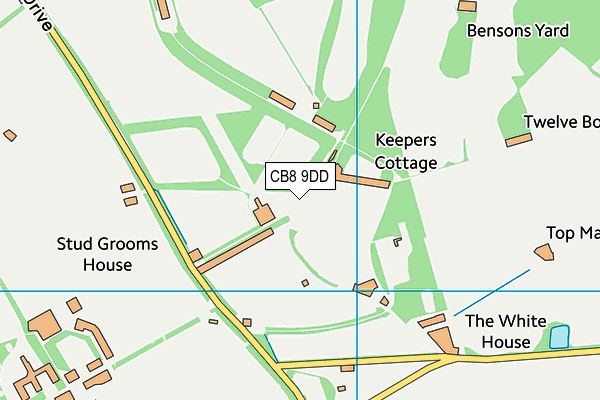 CB8 9DD map - OS VectorMap District (Ordnance Survey) CB8 9DD map - OS VectorMap District (Ordnance Survey)