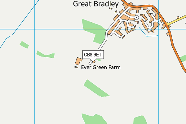 CB8 9ET map - OS VectorMap District (Ordnance Survey) CB8 9ET map - OS VectorMap District (Ordnance Survey)
