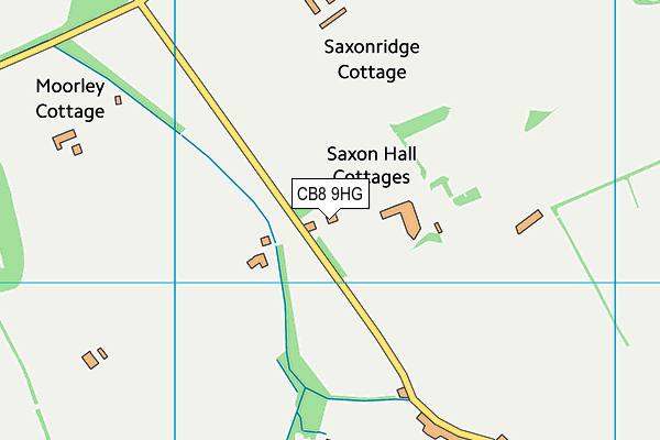 CB8 9HG map - OS VectorMap District (Ordnance Survey)