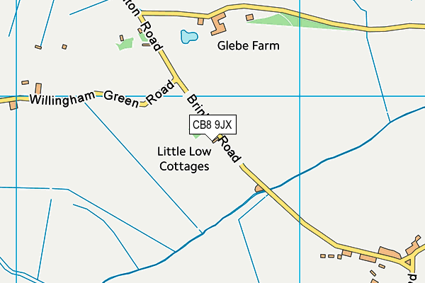 CB8 9JX map - OS VectorMap District (Ordnance Survey) CB8 9JX map - OS VectorMap District (Ordnance Survey)