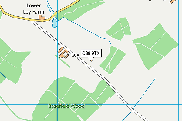 CB8 9TX map - OS VectorMap District (Ordnance Survey) CB8 9TX map - OS VectorMap District (Ordnance Survey)