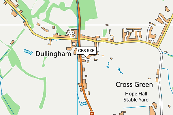CB8 9XE map - OS VectorMap District (Ordnance Survey) CB8 9XE map - OS VectorMap District (Ordnance Survey)