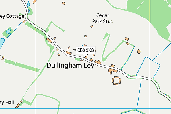 CB8 9XG map - OS VectorMap District (Ordnance Survey) CB8 9XG map - OS VectorMap District (Ordnance Survey)