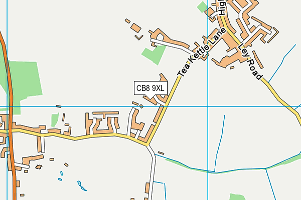 CB8 9XL map - OS VectorMap District (Ordnance Survey) CB8 9XL map - OS VectorMap District (Ordnance Survey)