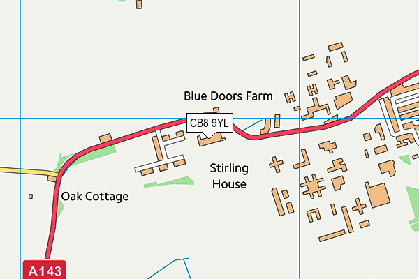 CB8 9YL map - OS VectorMap District (Ordnance Survey) CB8 9YL map - OS VectorMap District (Ordnance Survey)