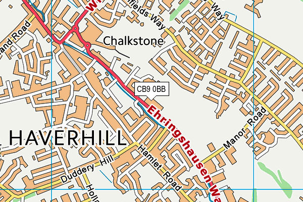 CB9 0BB map - OS VectorMap District (Ordnance Survey) CB9 0BB map - OS VectorMap District (Ordnance Survey)