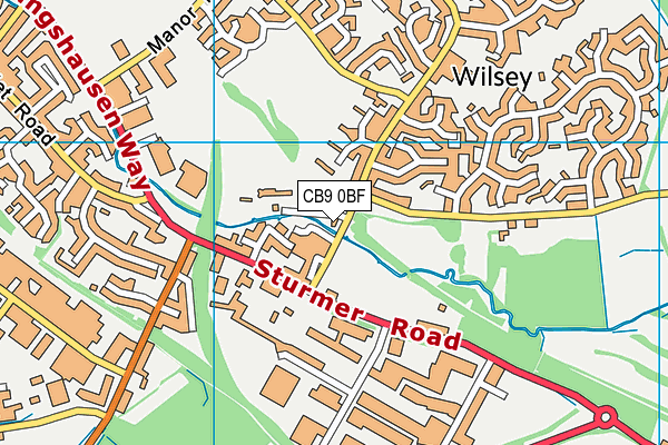 CB9 0BF map - OS VectorMap District (Ordnance Survey) CB9 0BF map - OS VectorMap District (Ordnance Survey)