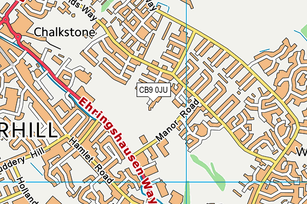 CB9 0JU map - OS VectorMap District (Ordnance Survey) CB9 0JU map - OS VectorMap District (Ordnance Survey)