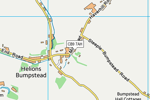 CB9 7AH map - OS VectorMap District (Ordnance Survey) CB9 7AH map - OS VectorMap District (Ordnance Survey)