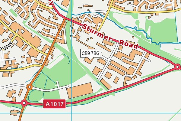 CB9 7BG map - OS VectorMap District (Ordnance Survey) CB9 7BG map - OS VectorMap District (Ordnance Survey)