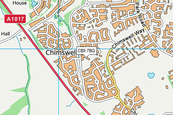 CB9 7BQ map - OS VectorMap District (Ordnance Survey) CB9 7BQ map - OS VectorMap District (Ordnance Survey)
