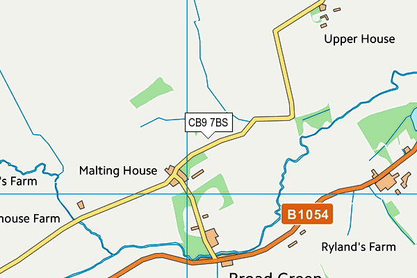 CB9 7BS map - OS VectorMap District (Ordnance Survey) CB9 7BS map - OS VectorMap District (Ordnance Survey)