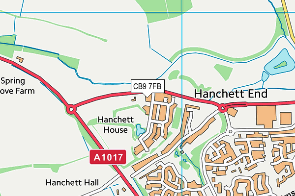 CB9 7FB map - OS VectorMap District (Ordnance Survey) CB9 7FB map - OS VectorMap District (Ordnance Survey)
