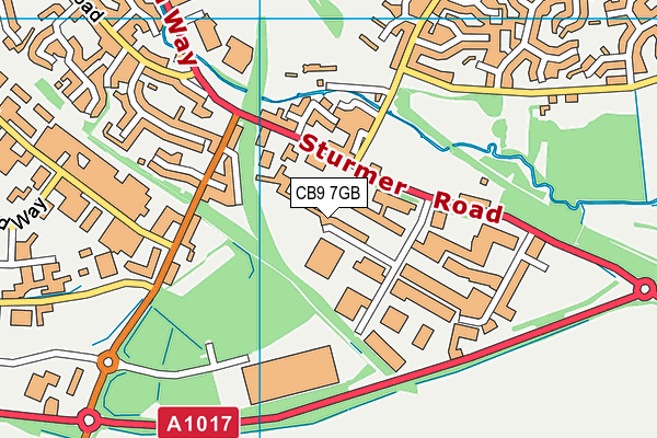 CB9 7GB map - OS VectorMap District (Ordnance Survey) CB9 7GB map - OS VectorMap District (Ordnance Survey)
