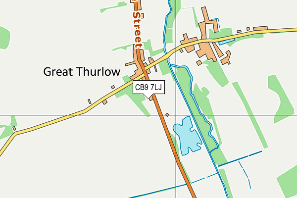 CB9 7LJ map - OS VectorMap District (Ordnance Survey) CB9 7LJ map - OS VectorMap District (Ordnance Survey)